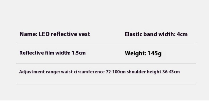 LUMEO Active LED Safety Vest